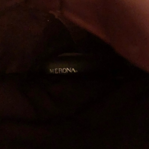 Merona black and brown zip up riding boots. - Picture 5 of 6